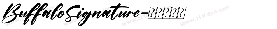 BuffaloSignature字体转换