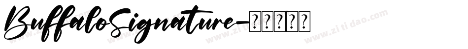 BuffaloSignature字体转换