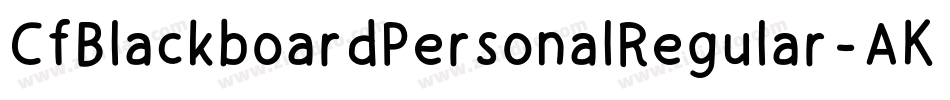CfBlackboardPersonalRegular-AKPg字体转换