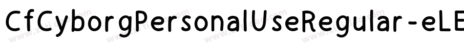 CfCyborgPersonalUseRegular-eLEl字体转换