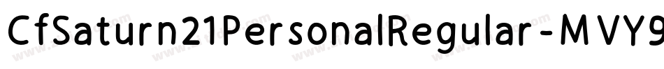 CfSaturn21PersonalRegular-MVY9w字体转换