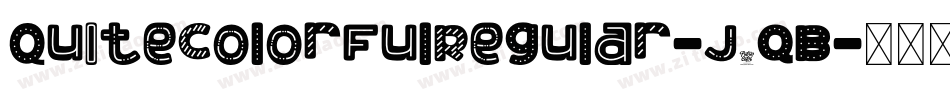 QuiteColorfulRegular-J6qB字体转换