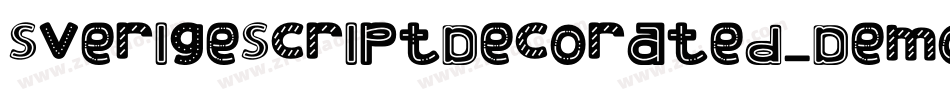 SverigeScriptDecorated_Demo字体转换