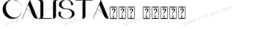Calista手机版字体转换