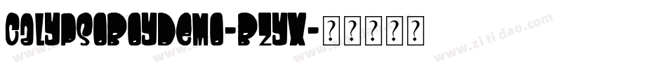 CalypsoBoyDemo-BzYx字体转换