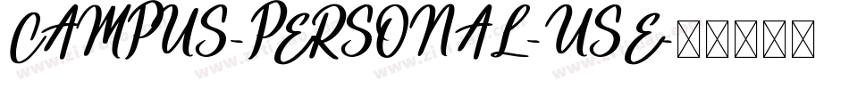 CAMPUS-PERSONAL-USE字体转换