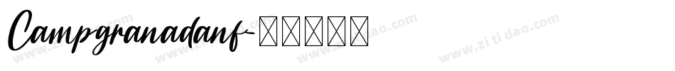 Campgranadanf字体转换