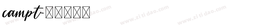 campt字体转换