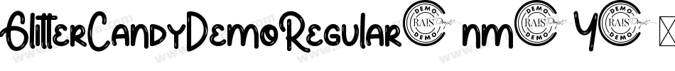 GlitterCandyDemoRegular-nm2Y字体转换