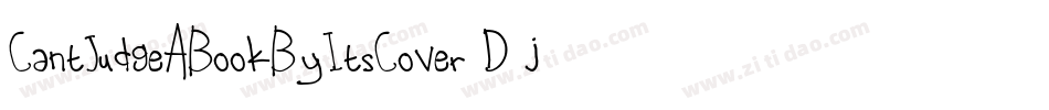 CantJudgeABookByItsCover-D3j9字体转换