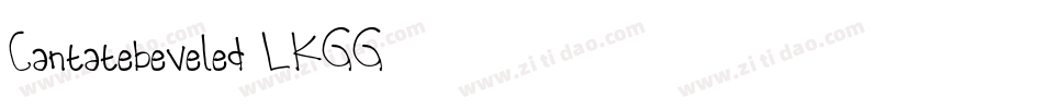 Cantatebeveled-LKGG字体转换