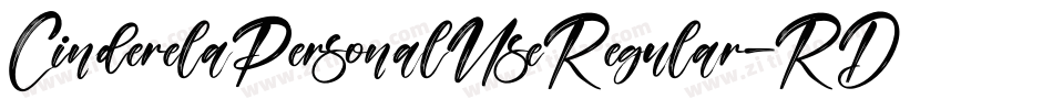 CinderelaPersonalUseRegular-RDvM字体转换