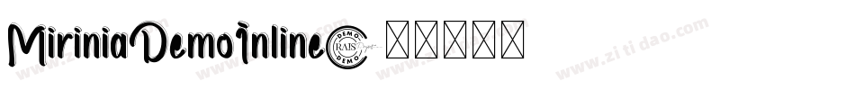 MiriniaDemoInline字体转换