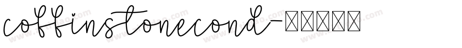 coffinstonecond字体转换