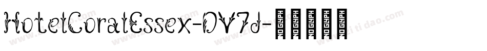 HotelCoralEssex-DY7d字体转换
