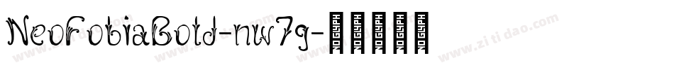 NeoFobiaBold-nw7g字体转换
