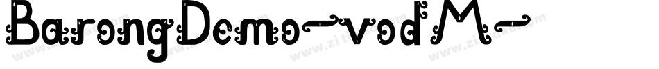 BarongDemo-vodM字体转换