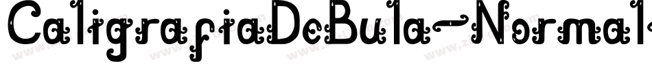 CaligrafiaDeBula-Normal字体转换