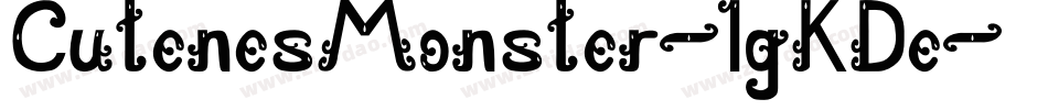 CutenesMonster-lgKDe字体转换