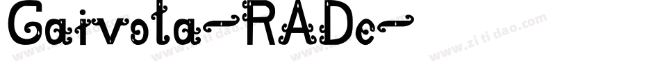 Gaivota-RADe字体转换