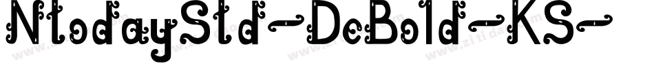 NtodayStd-DeBold-KS字体转换
