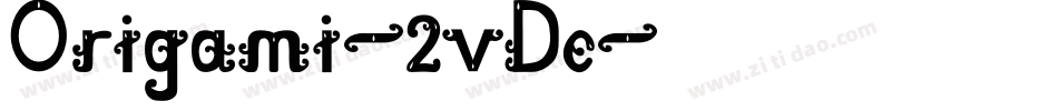Origami-2vDe字体转换