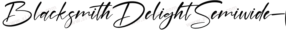 BlacksmithDelightSemiwide-VzzZ字体转换