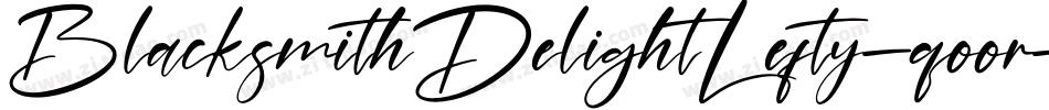 BlacksmithDelightLefty-qoor字体转换