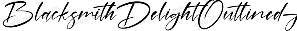 BlacksmithDelightOutlined-jrrG字体转换