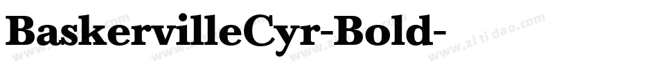 BaskervilleCyr-Bold字体转换