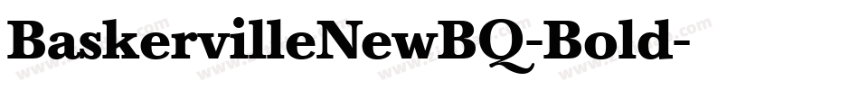 BaskervilleNewBQ-Bold字体转换