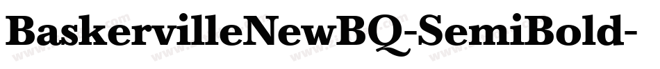 BaskervilleNewBQ-SemiBold字体转换