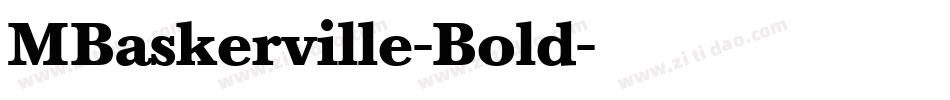 MBaskerville-Bold字体转换