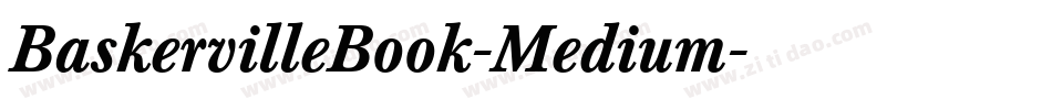 BaskervilleBook-Medium字体转换