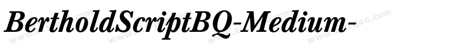 BertholdScriptBQ-Medium字体转换