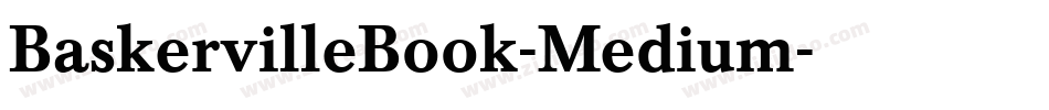 BaskervilleBook-Medium字体转换