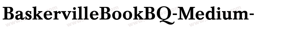 BaskervilleBookBQ-Medium字体转换