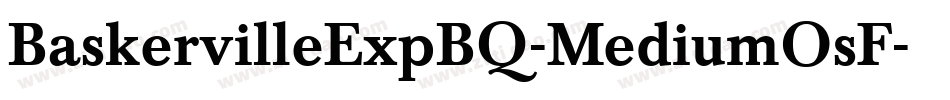 BaskervilleExpBQ-MediumOsF字体转换