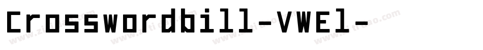 Crosswordbill-VWEl字体转换