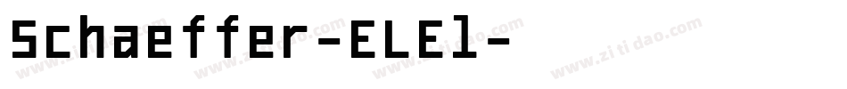 Schaeffer-ELEl字体转换