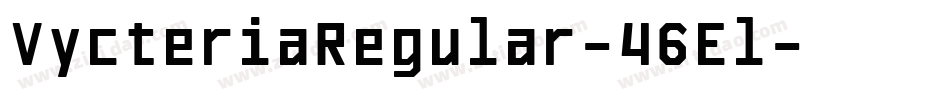 VycteriaRegular-46El字体转换