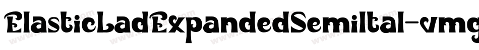 ElasticLadExpandedSemiItal-vmgMZ字体转换