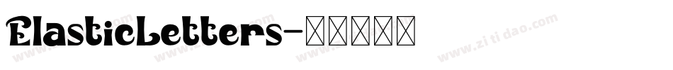 ElasticLetters字体转换