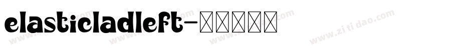elasticladleft字体转换