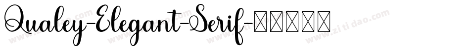 Qualey-Elegant-Serif字体转换