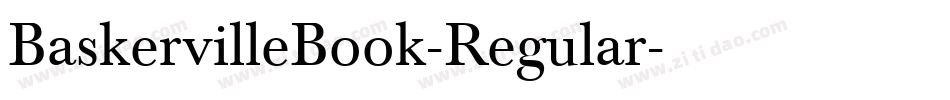 BaskervilleBook-Regular字体转换