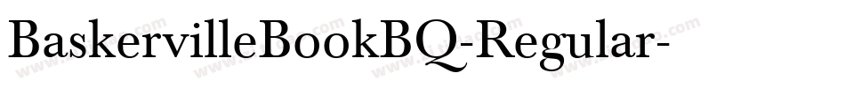BaskervilleBookBQ-Regular字体转换