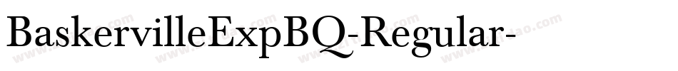 BaskervilleExpBQ-Regular字体转换