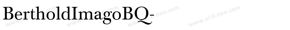 BertholdImagoBQ字体转换