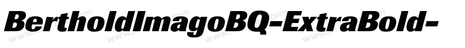BertholdImagoBQ-ExtraBold字体转换